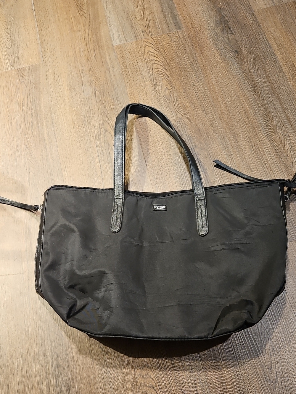 Botkier NY- Black Nylon Tote with Logo Patch